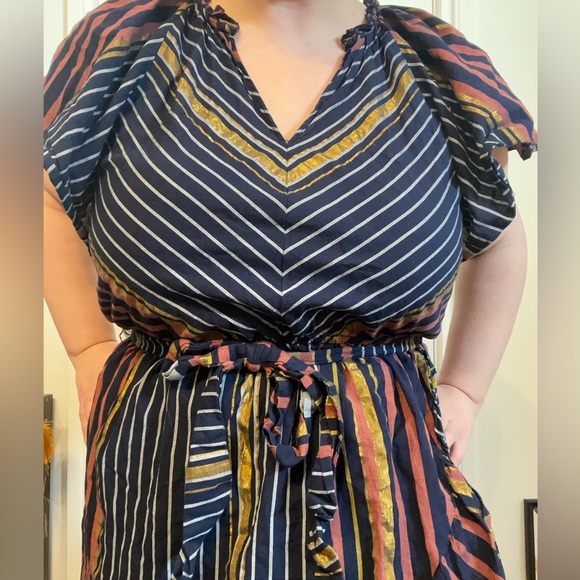 Ranna Gill Anthropologie Sibyl Shimmer Mini Dress - Picture 7 of 9